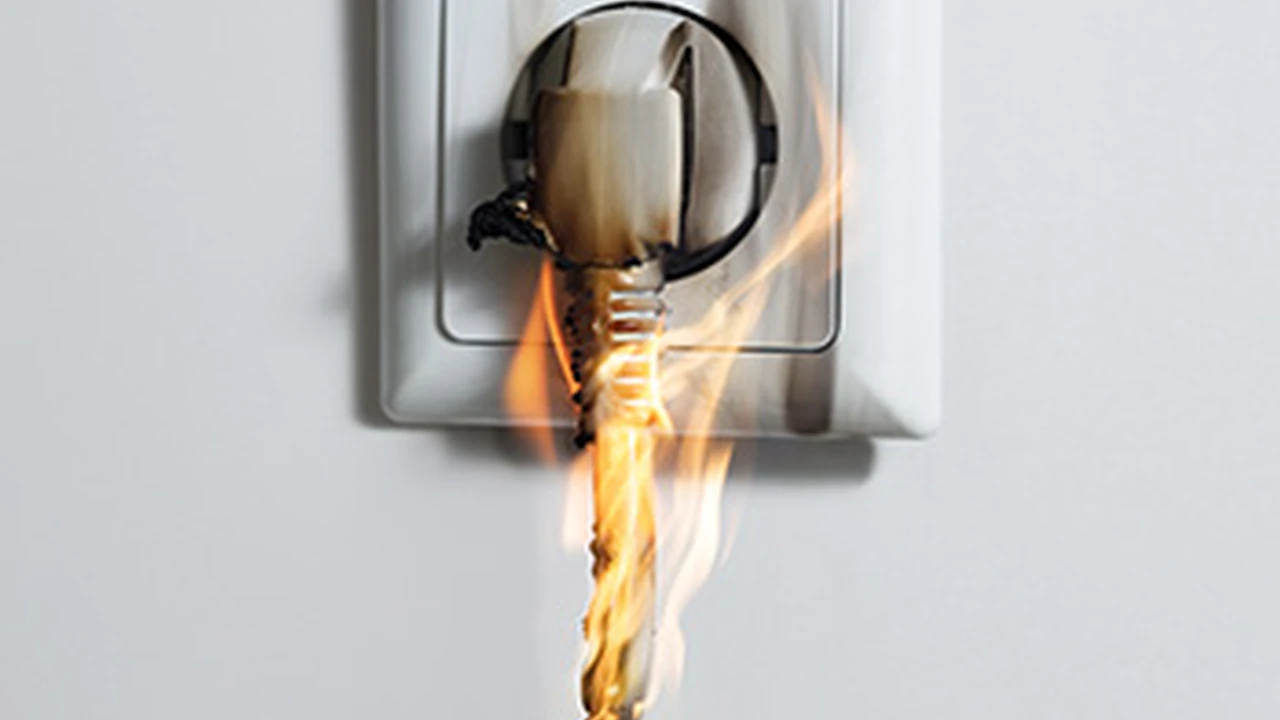 Close up on a plate of mashed potatoes, topped with baked pork chops with cream of mushroom soup, and a side of green beans.